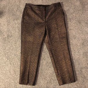 Perfect party pant. LOFT, sz 12, worn once. Gold